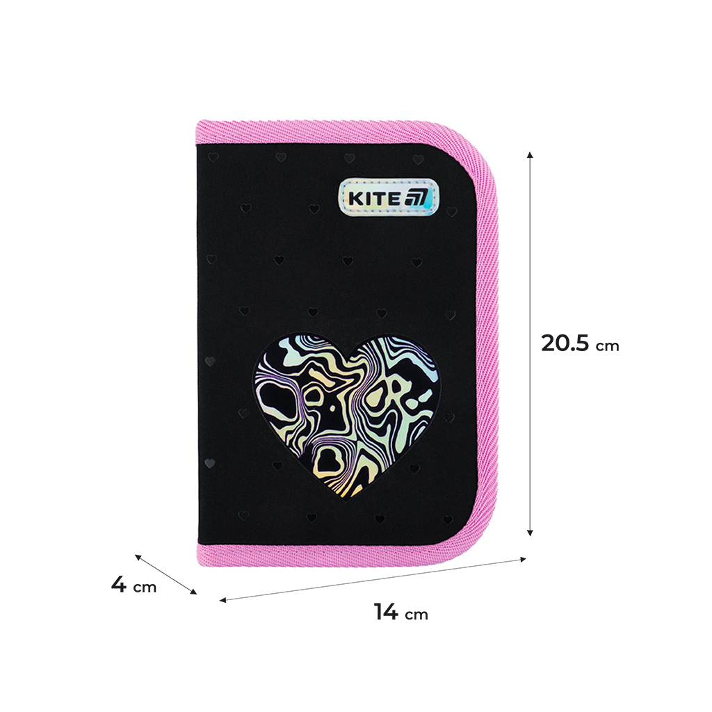 Пенал Kite 622 Love is, 1 відділення, 2 відвороти (K25-622-3) - изображение 2