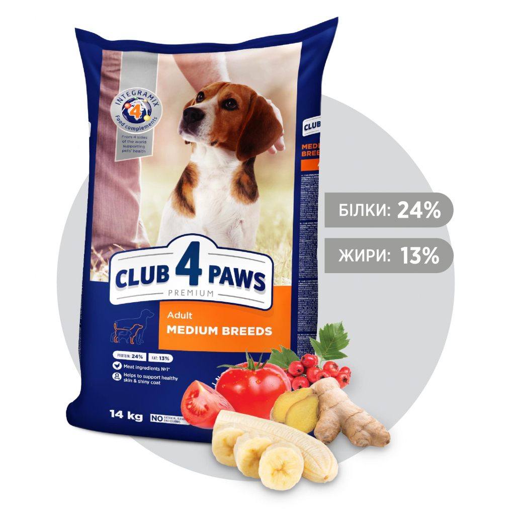 Сухий корм для собак Club 4 Paws Преміум. Для середніх порід 14 кг (4820083909719) - зображення 2