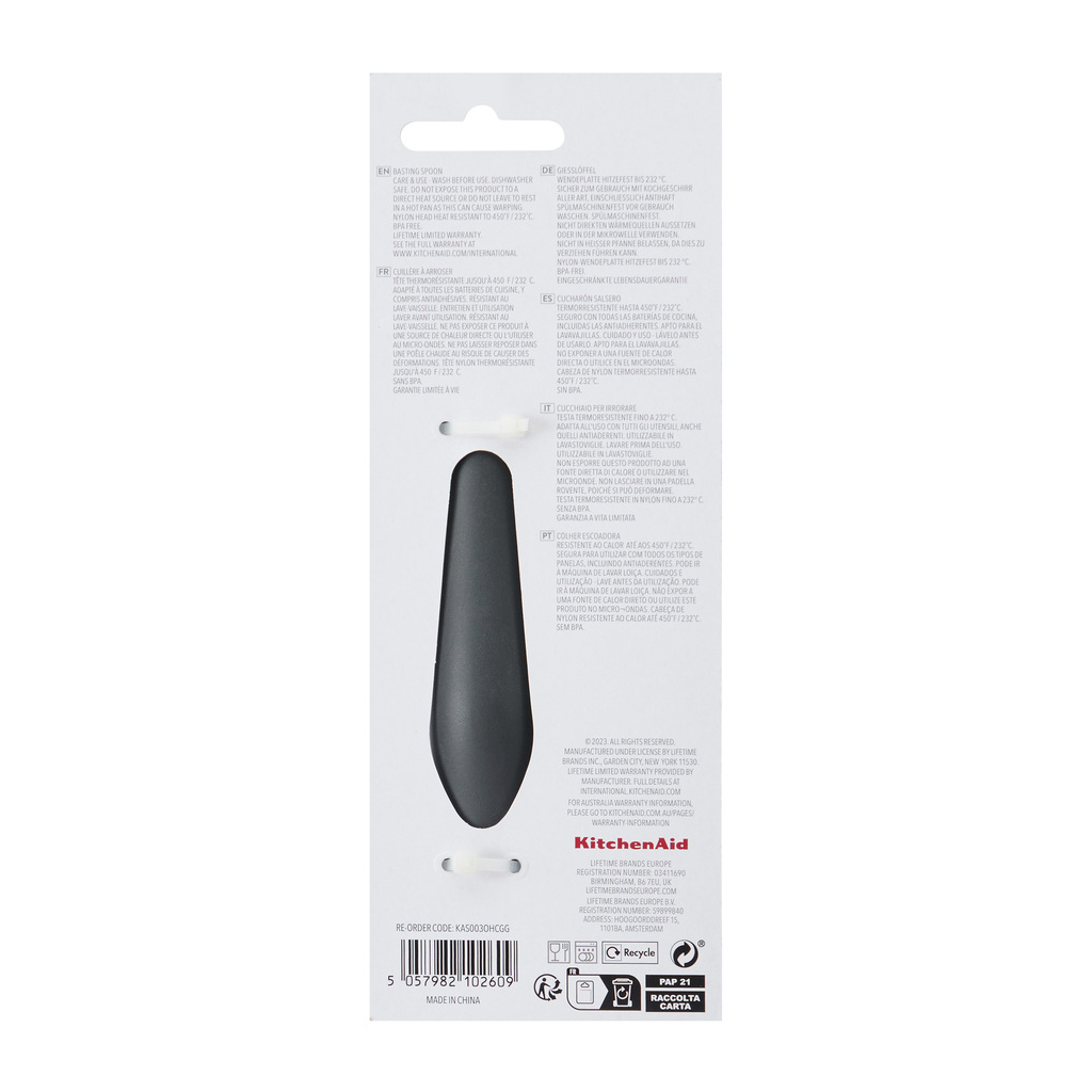 Ложка кухарська KitchenAid Coreline для сервіровки, 34 см, сіра (KAS003OHCGG) - изображение 3