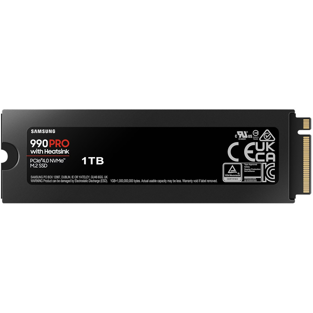 Накопичувач SSD M.2 2280 1TB 990 PRO with Heatsink Samsung (MZ-V9P1T0CW) - изображение 2