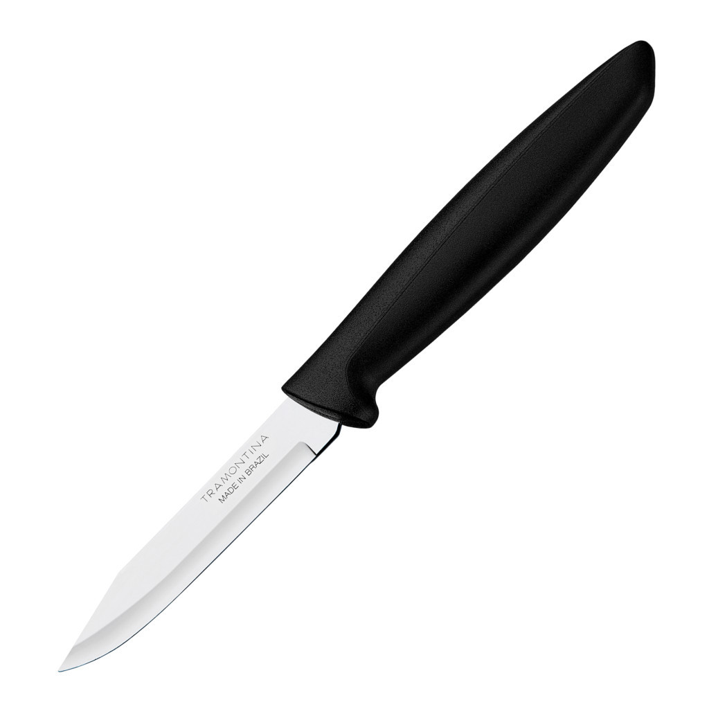 Кухонний ніж Tramontina Plenus Black Vegetable 76 мм (23420/103) - зображення 1