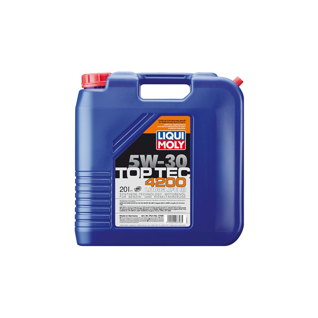 Моторна олива Liqui Moly Top Tec 4200 SAE 5W-30 20л. (3708) - зображення 1