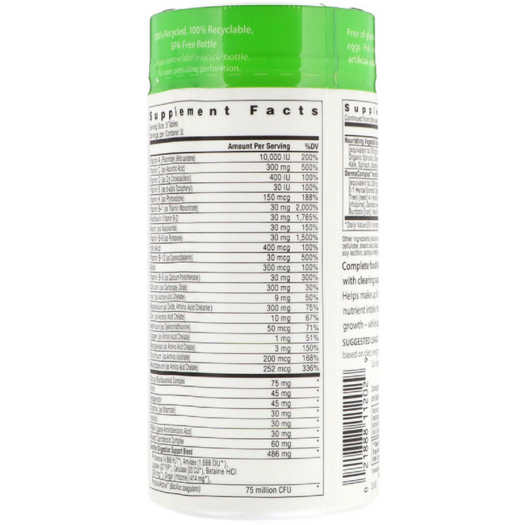 Мультивітамін Rainbow Light Мультивітаміни Для Підлітків, Активність, Здоров'я і (RLT-11202) - зображення 2