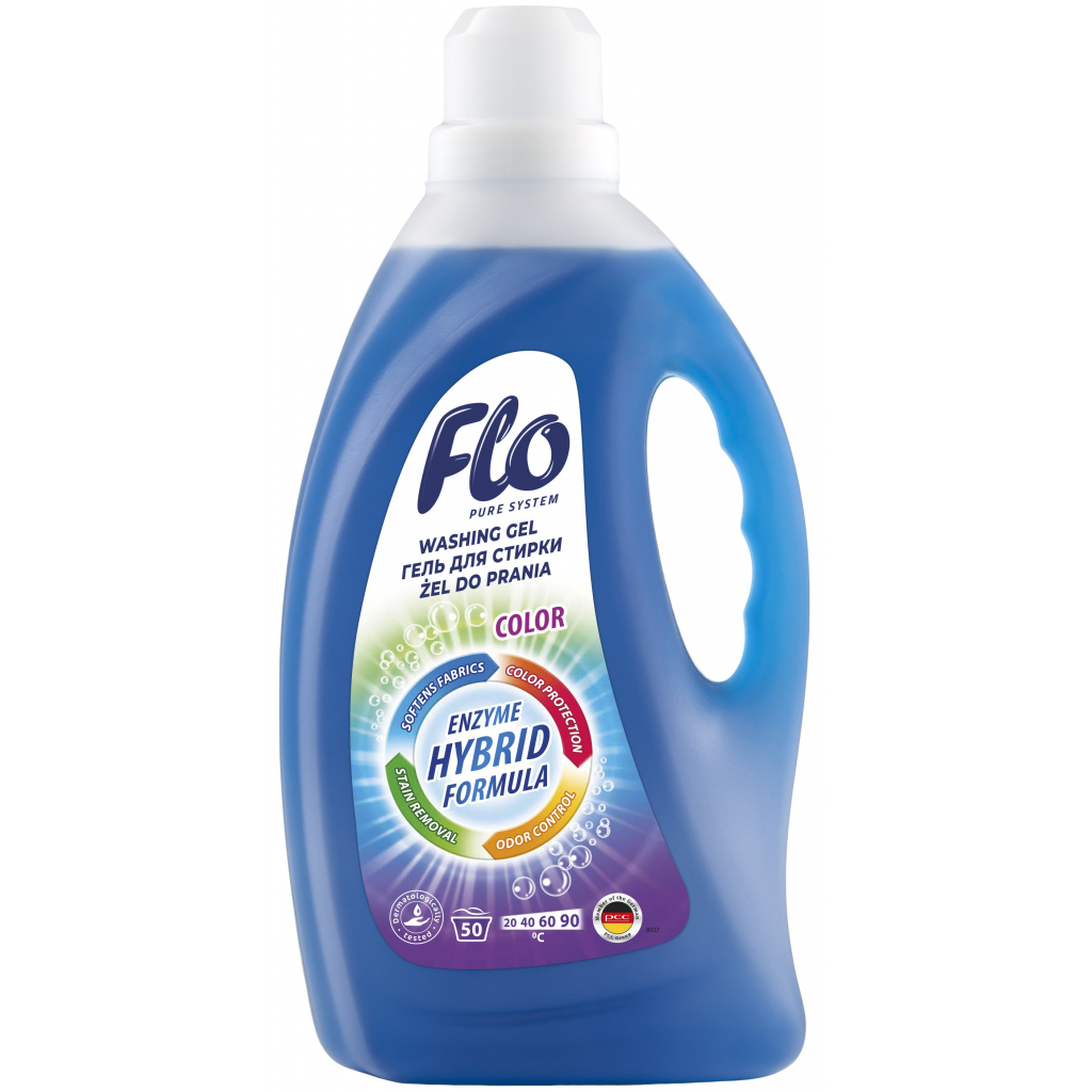 Гель для прання Flo 4 в 1 Color 2 л (5900948237740) - зображення 1