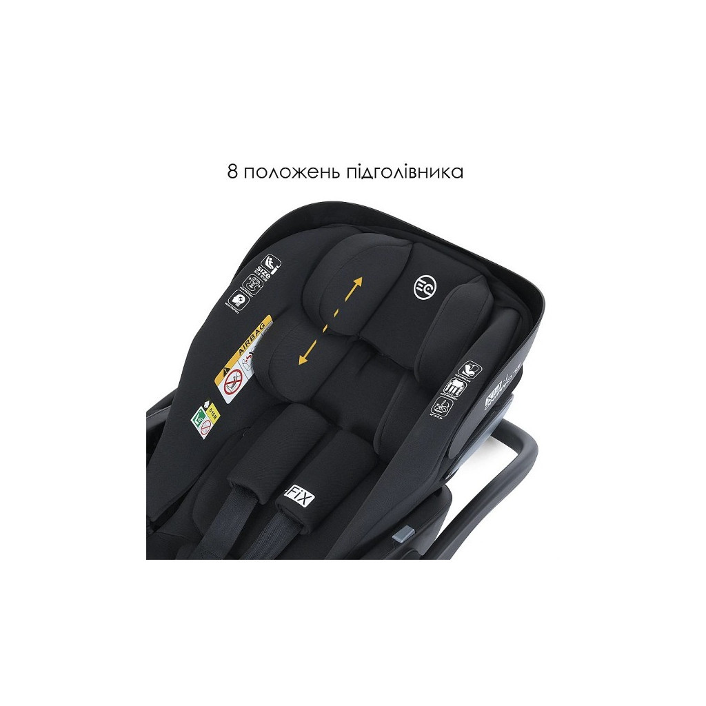 Автокрісло El Camino (0-13кг) ME 1110 i-FIX (jet black) (ME 1110 jet black) - зображення 6