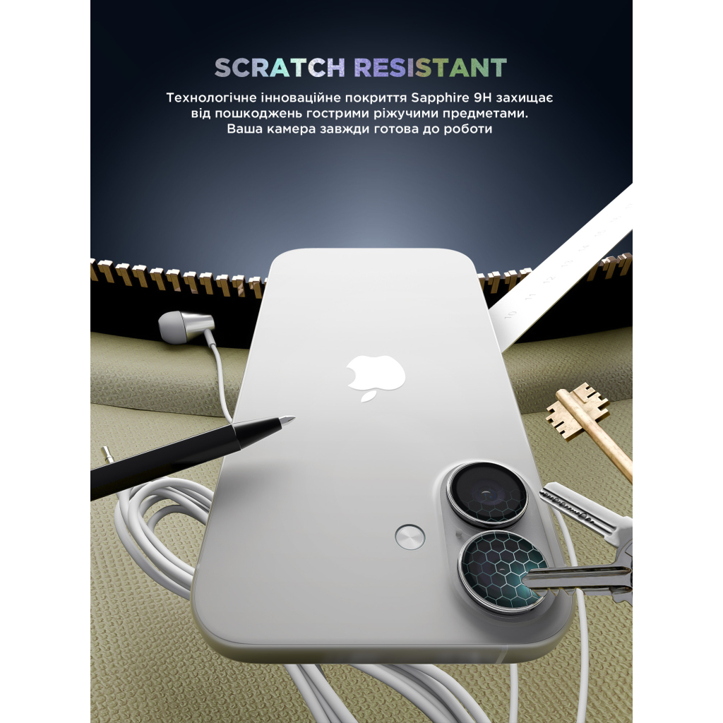 Скло захисне Armorstandart for Camera Supreme BI iPhone 16e Clear (ARM84427) - изображение 5