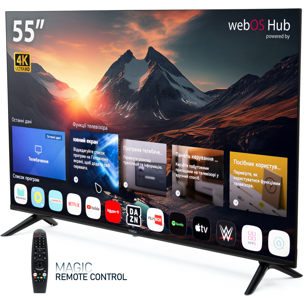 Телевізор Vinga S55UHD25QWEB - зображення 4