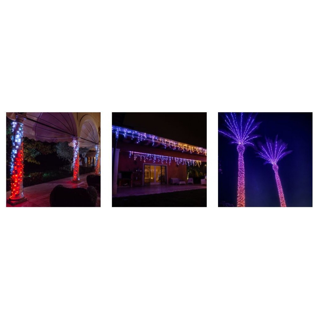 Гірлянда Twinkly Smart LED Pro Strings RGBW 250, подвійна лінія, AWG22, IP65 (TWP-S-CA-2X125SPP-T) - зображення 6