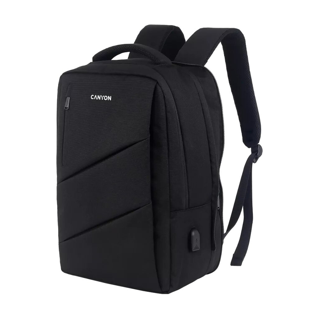 Рюкзак для ноутбука Canyon 15.6" BPE-5 Urban, USB, 12-18L, Black (CNS-BPE5B1) - зображення 2
