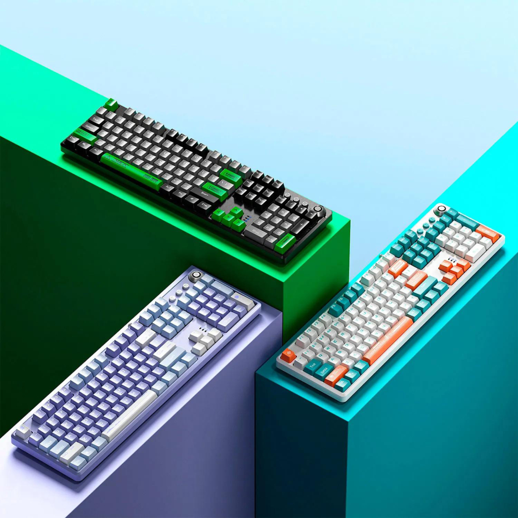 Клавіатура Aula F2088 Pro Mechanical White/Violet + 9 Purple keys KRGD Blue USB UA (6948391234915) - зображення 4