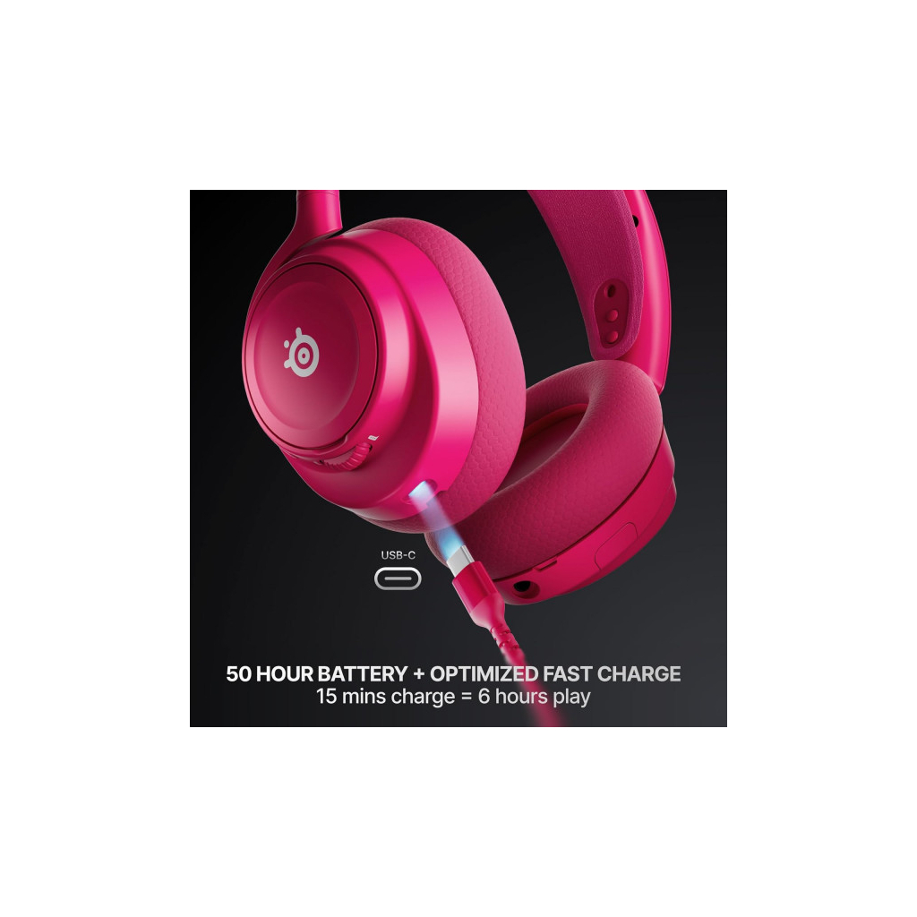 Навушники SteelSeries Arctis Nova 7 Gen 2 Wireless Magenta (61732) - зображення 7
