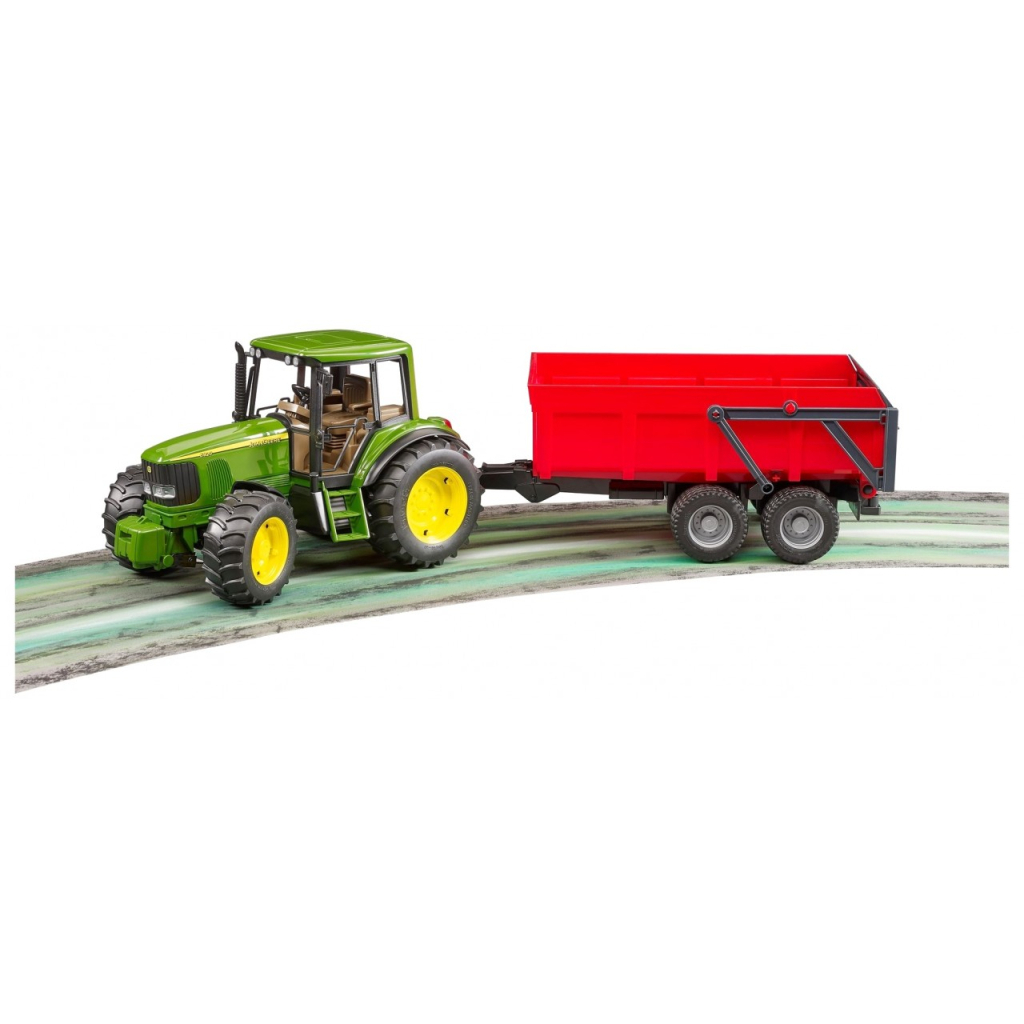 Спецтехніка Bruder трактор John Deere 6920 із причепом (02057) - зображення 5
