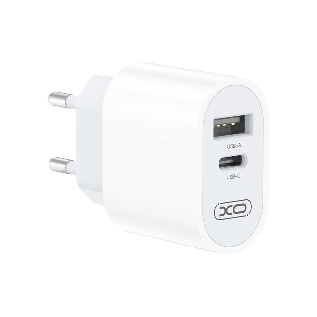 Зарядний пристрій XO L97 (1Type-C/1USB/2.4A) + USB - MicroUSB White (XO-L97-MC) - зображення 3