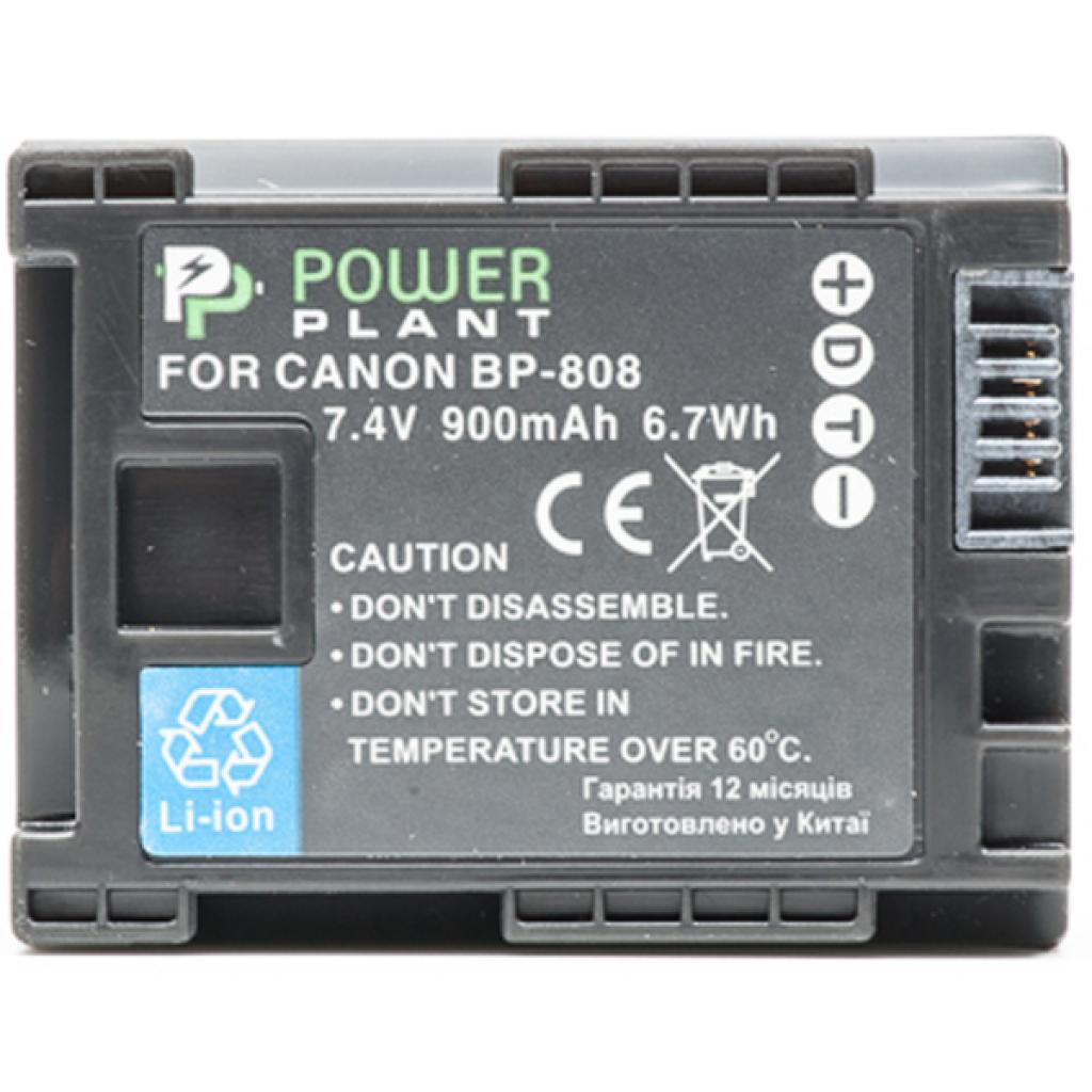 Акумулятор до фото/відео PowerPlant Canon BP-808 Chip (DV00DV1260) - зображення 2
