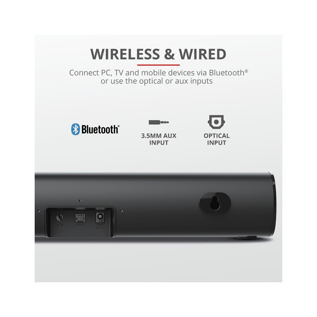 Домашній кінотеатр Trust Lino HD Soundbar With Bluetooth Black (23642_TRUST) - зображення 12