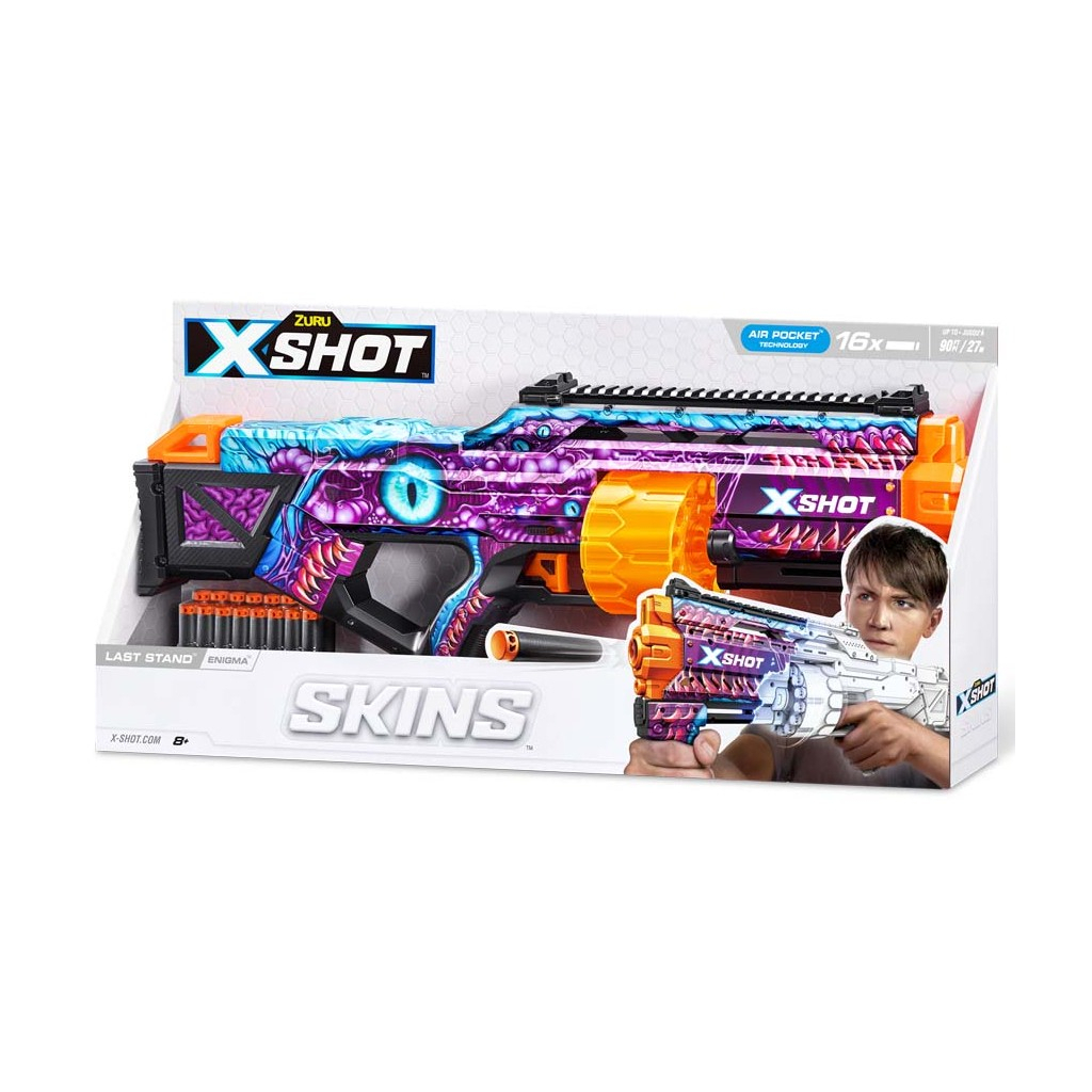 Іграшкова зброя Zuru X-Shot Швидкострільний бластер Skins Last Stand Enigma (16 патронів) (36518L) - зображення 3