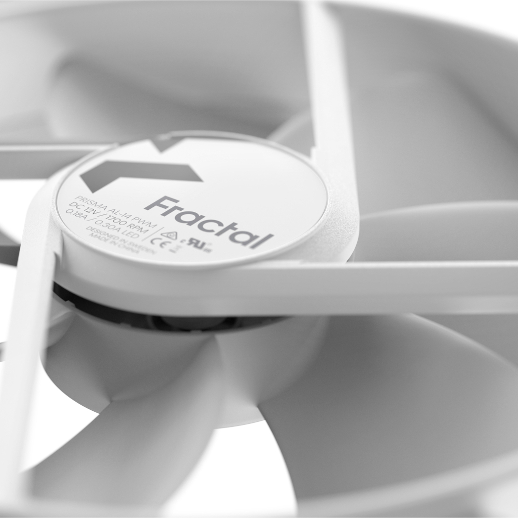 Кулер до корпусу Fractal Design Prisma AL-14 ARGB PWM White (FD-FAN-PRI-AL14-PWM-WT) - зображення 7