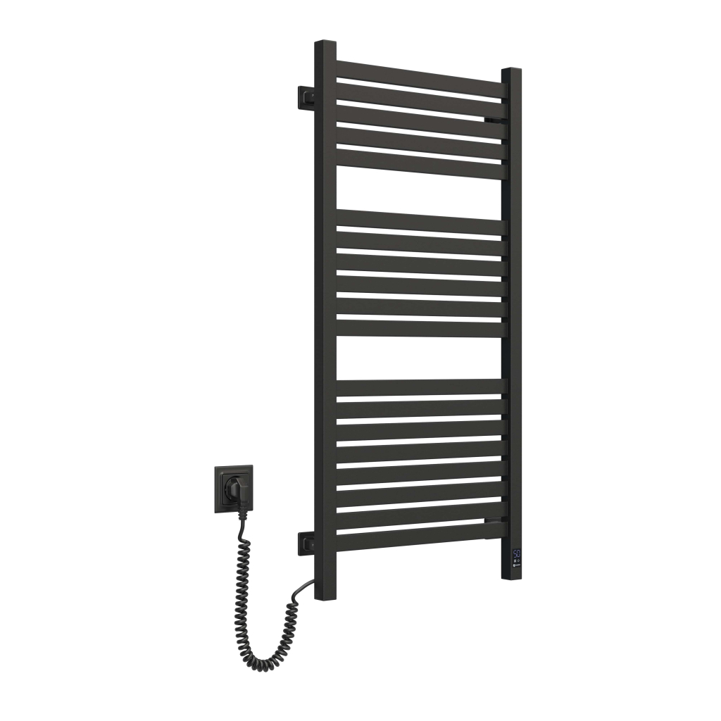 Сушарка для рушників Navin Авангард Х 1000х480 Wi-Fi лівобічна чорний муар (12-272155-4810) - зображення 6