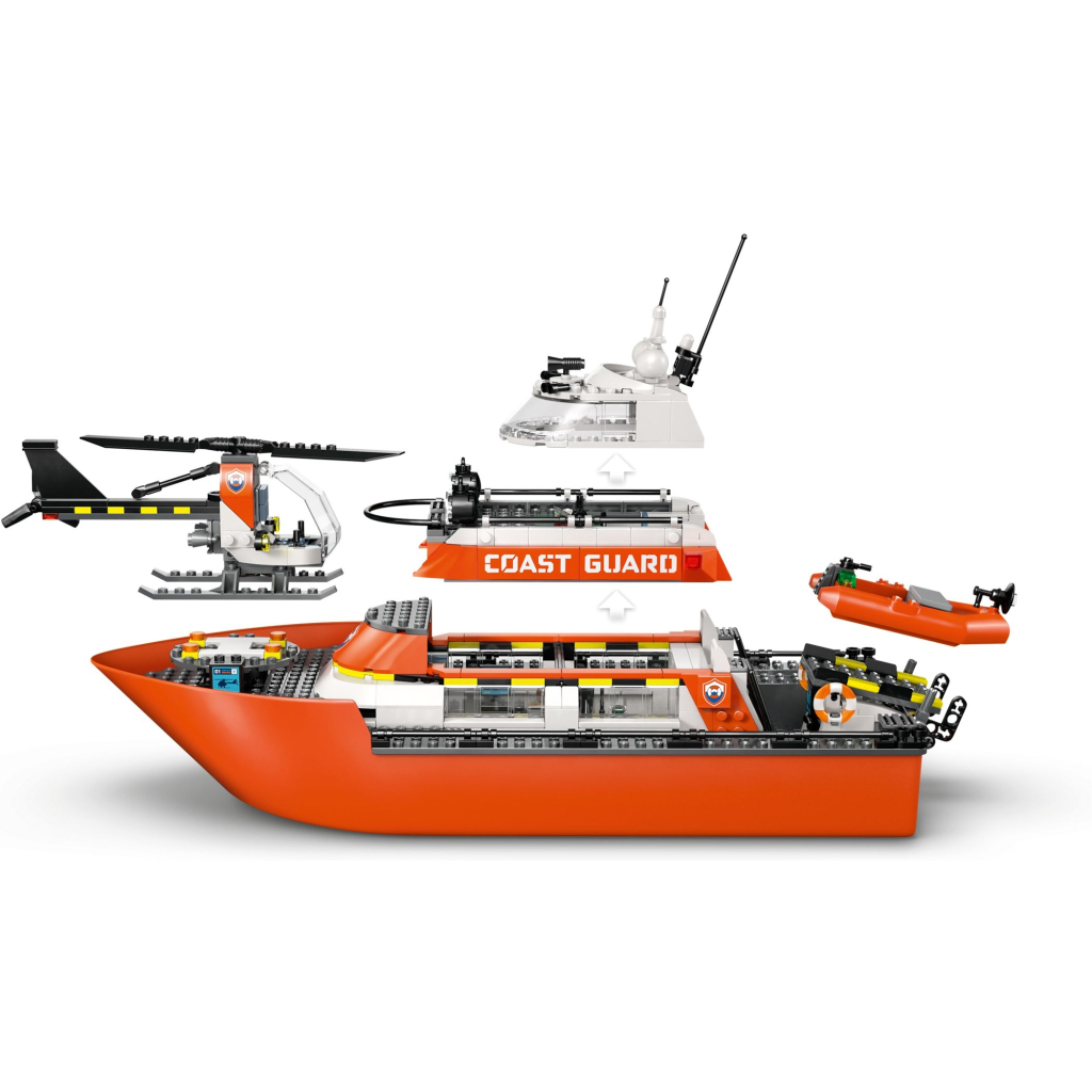 Конструктор LEGO City Рятувальний катер і гелікоптер берегової охорони (60504) - зображення 4