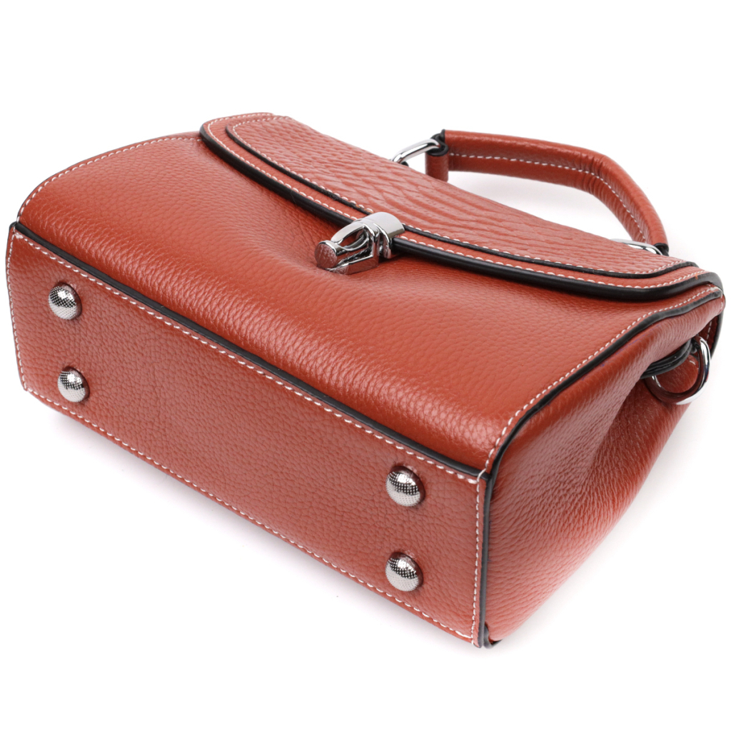 Сумка Vintage З натуральної шкіри Коричнева (22417) - зображення 5