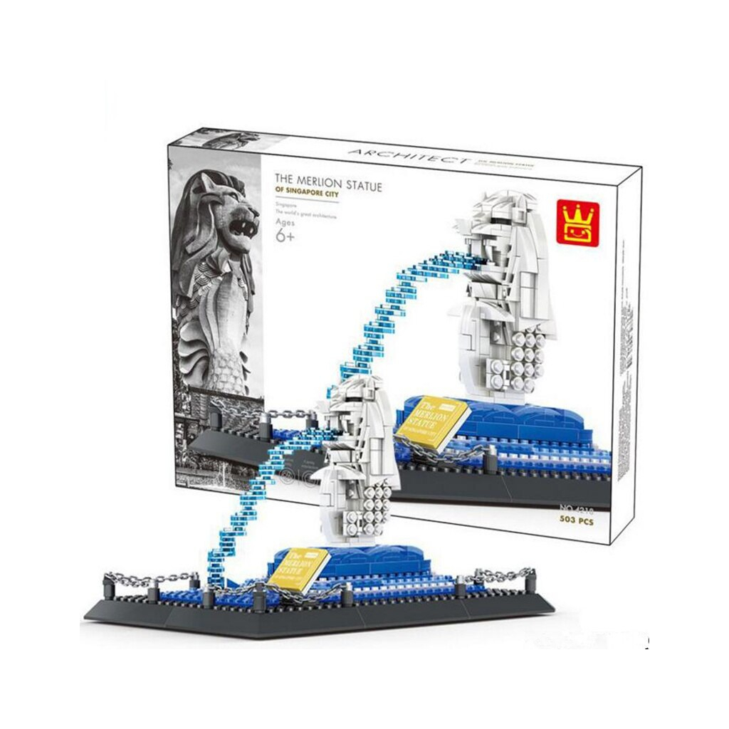Конструктор Wange Статуя Мерліон, Сінгапур (WNG-Merlion) - зображення 3