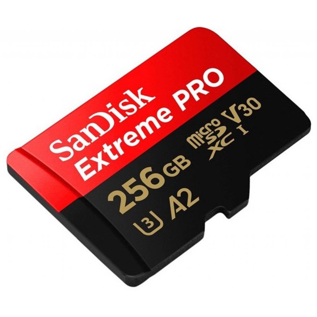 Карта пам'яті SanDisk 256GB microSDXC class 10 V30 UHS-I U3 Extreme Pro (SDSQXCZ-256G-GN6MA) - зображення 3