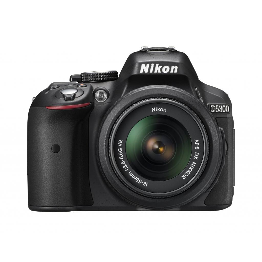Цифровий фотоапарат Nikon D5300 18-140 black kit (VBA370KV02/VBA370K002) - зображення 1