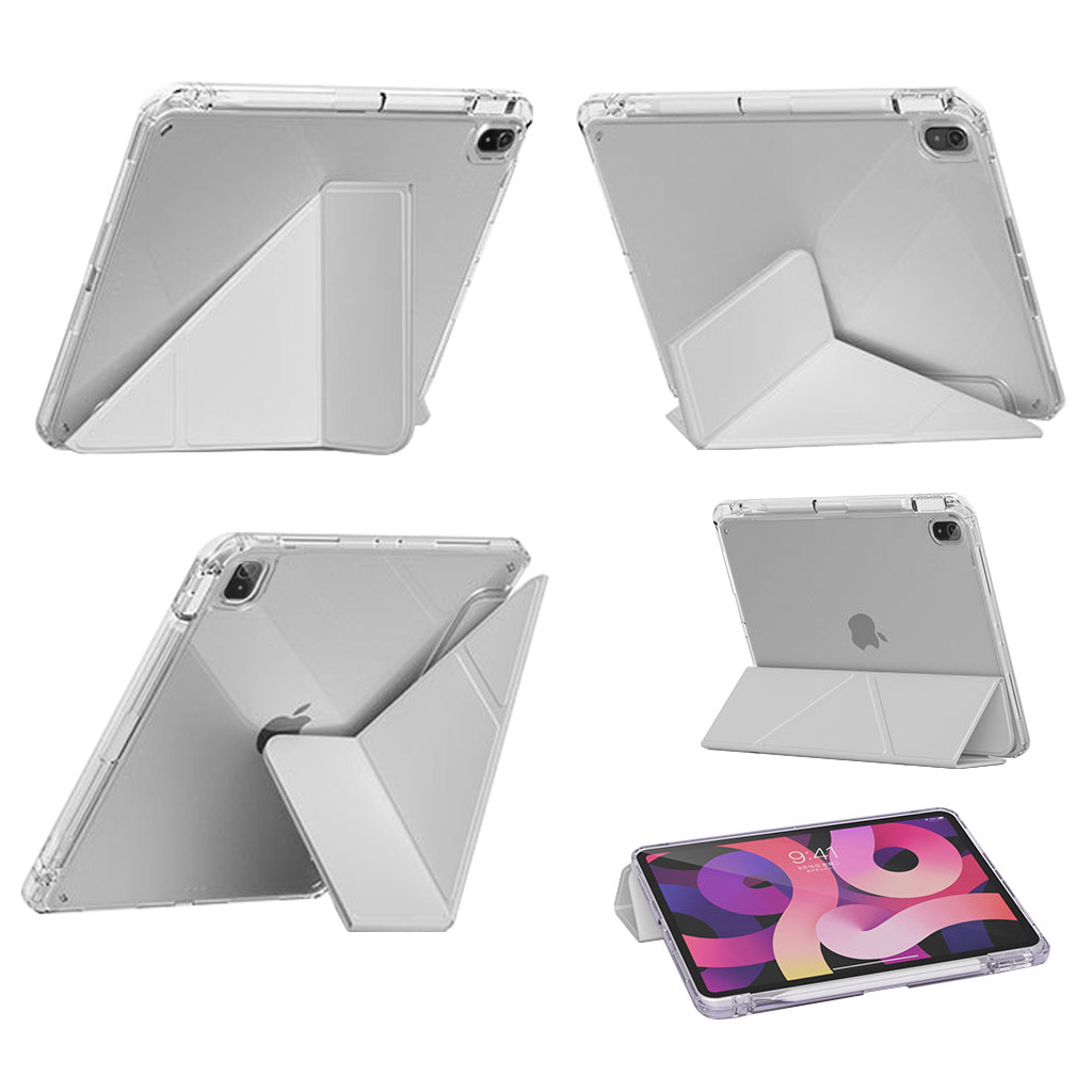 Чохол до планшета BeCover Ultra Slim Origami Transparent Apple iPad 10.9" 2022/24/11" 2025 Gray (712939) - зображення 6