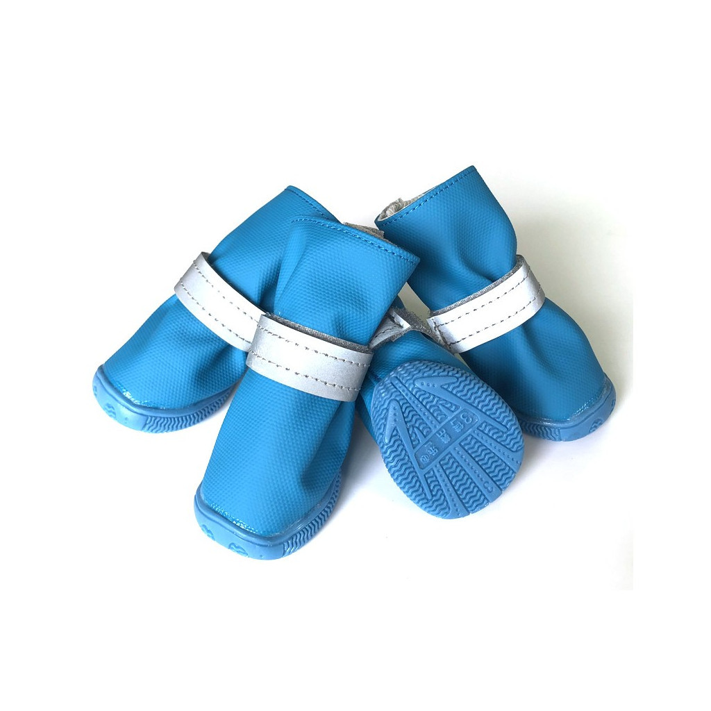 Черевики для собак Ruispet для малих порід, водонепроникні 4 шт №5 сині (2700000033128) - зображення 1