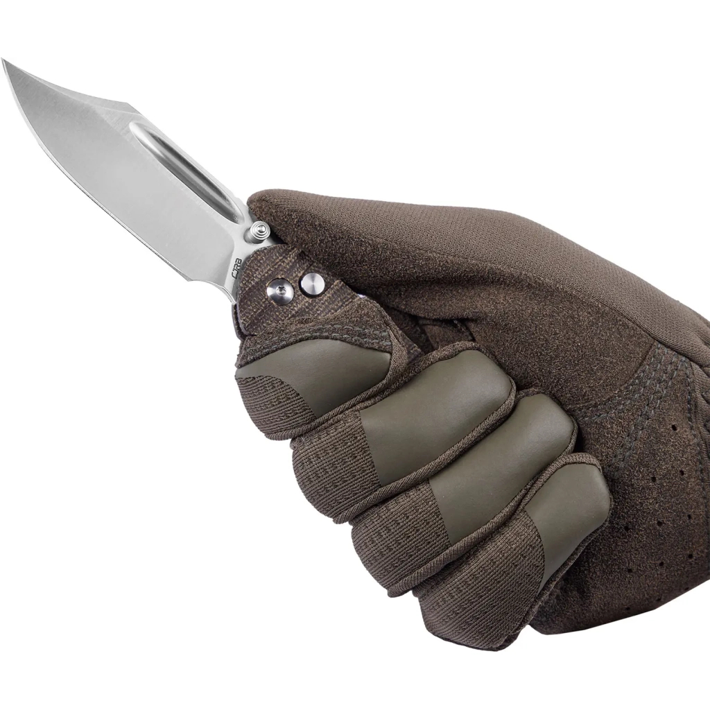 Ніж CJRB Bowie Pyrite AR-SFII Micarta OD Green (J1942-ODG) - зображення 5