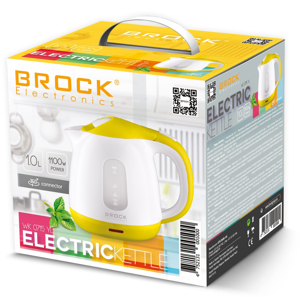 Електрочайник Brock_з_ПДВ WK 0715 YL (WK0715YL) - зображення 2