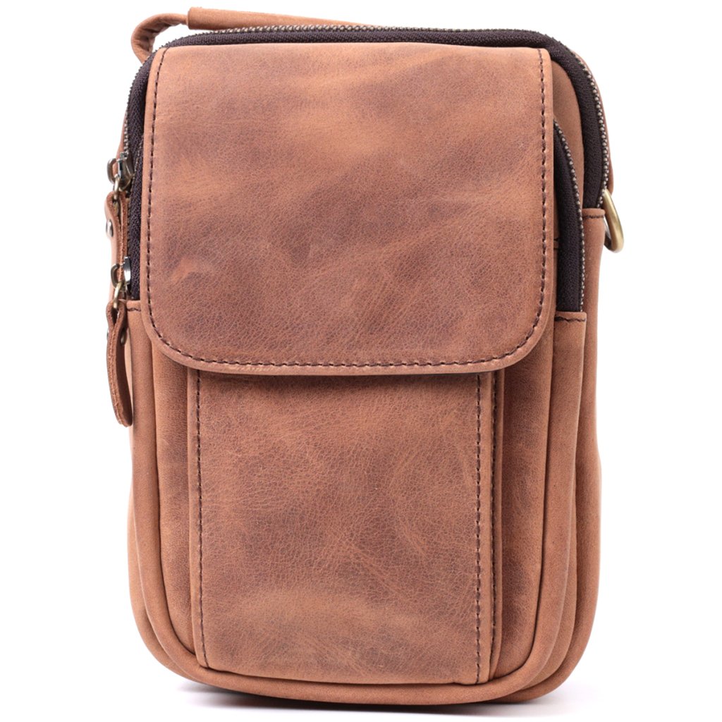 Сумка Vintage Вінтажна для чоловіків з натуральної шкіри Коричнева (22811) - зображення 6