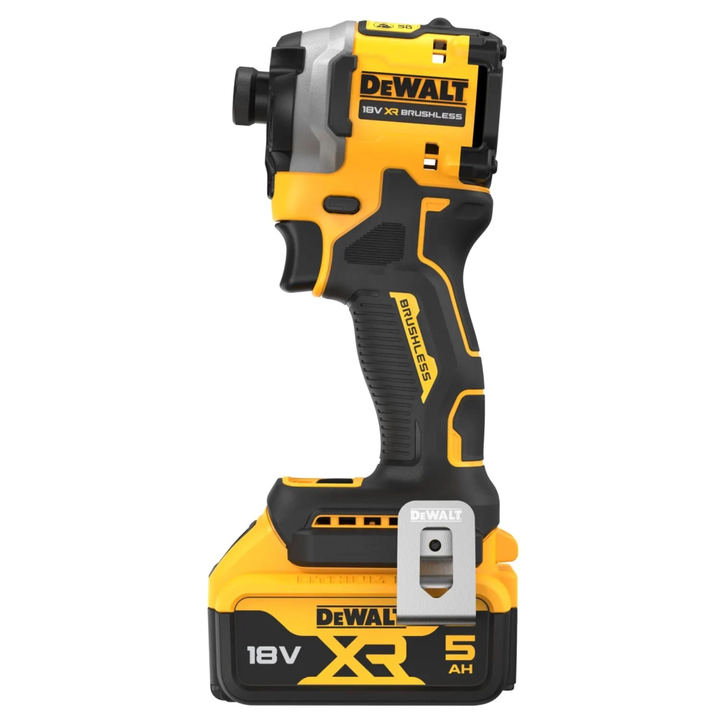 Шуруповерт DeWALT 18 В XR Li-Ion, 2x5Ah, безщітковий, 206 Нм, 3250 об/хв, TSTAK (DCF850P2T) - зображення 5