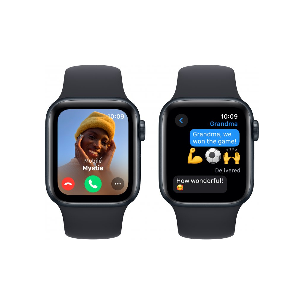 Смарт-годинник Apple Watch SE 2023 GPS 40mm Midnight Aluminium Case with Midnight Sport Band - S/M (MR9X3QP/A) - зображення 4