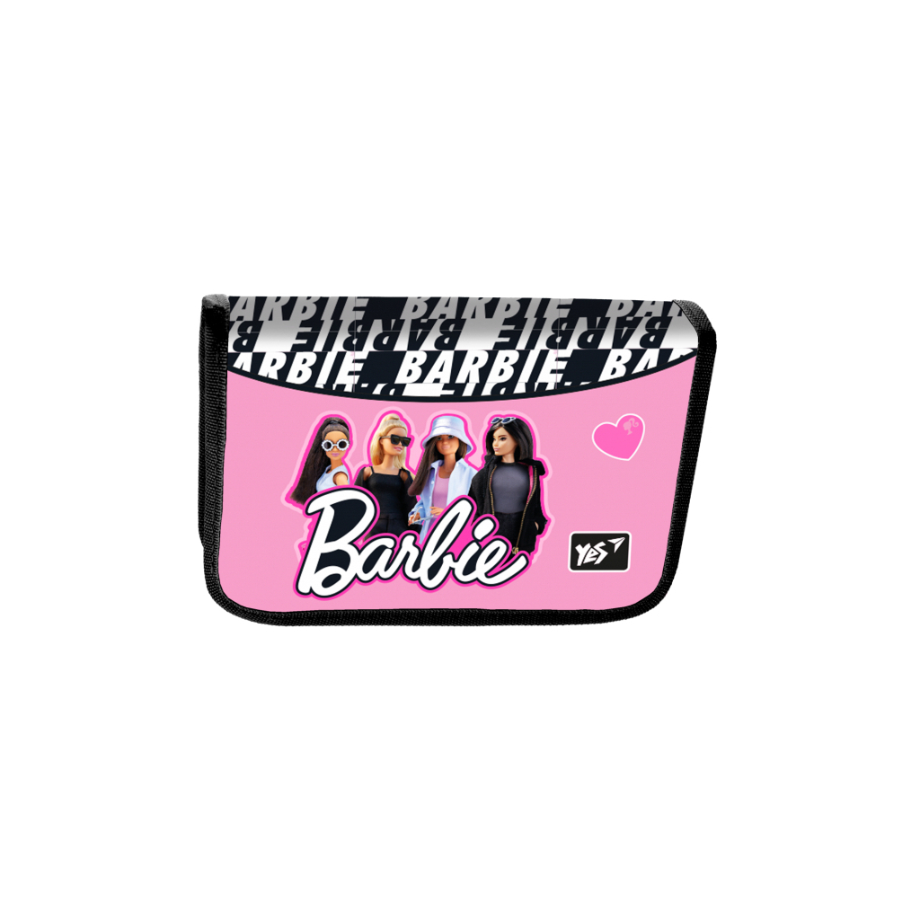 Пенал Yes HP-04 одинарний з двома клапанами Barbie (533408) - зображення 1