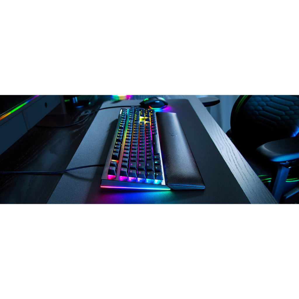 Клавіатура Razer BlackWidow V4 Green Switch USB RU Black (RZ03-04690100-R3M1) - зображення 6