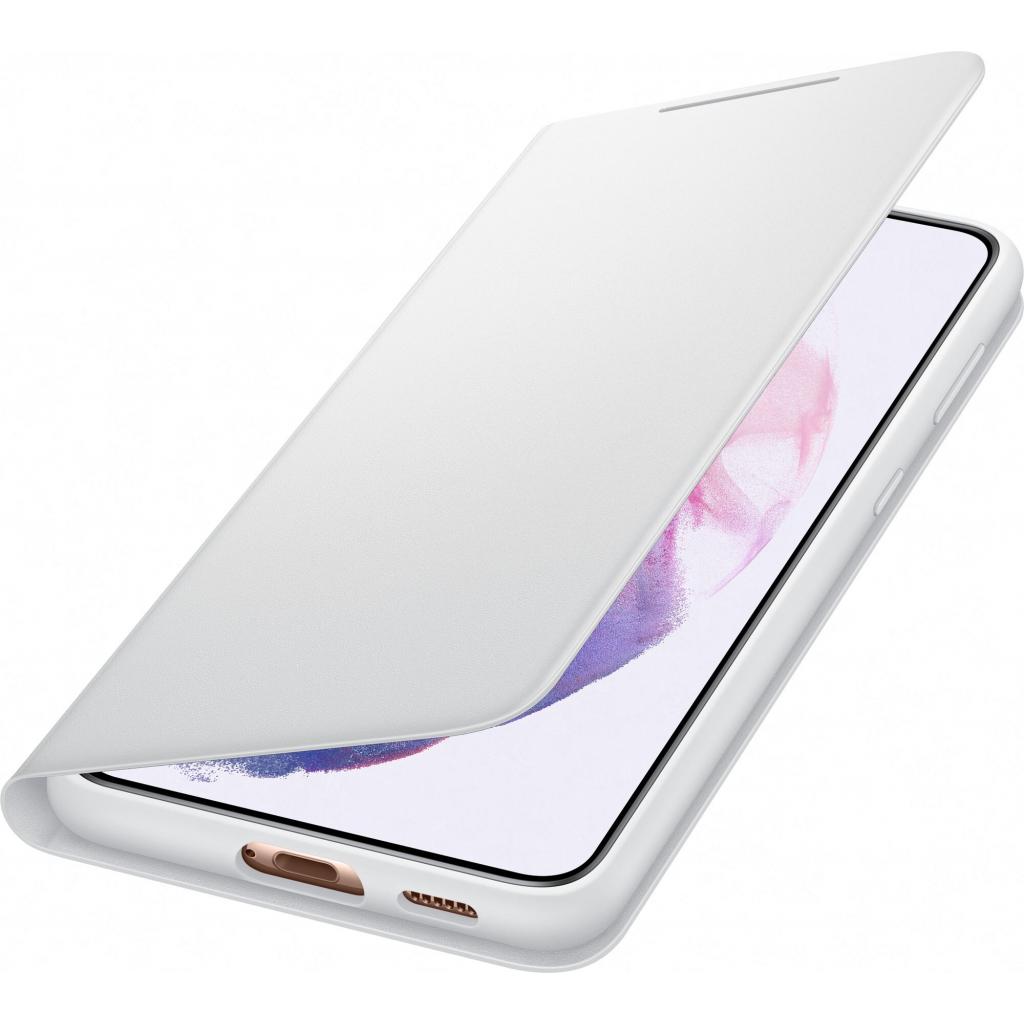 Чохол до мобільного телефона Samsung Smart LED View Cover Galaxy S21+ Light Gray (EF-NG996PJEGRU) - зображення 3