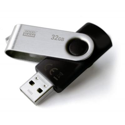 USB флеш накопичувач Goodram 32GB UTS2 (Twister) Black USB 2.0 (UTS2-0320K0R11) - зображення 1