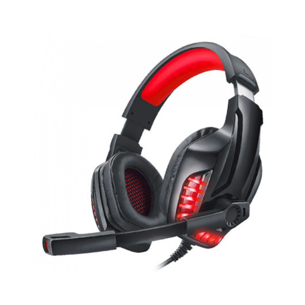 Навушники REAL-EL GDX-7650 Black-Red - зображення 1