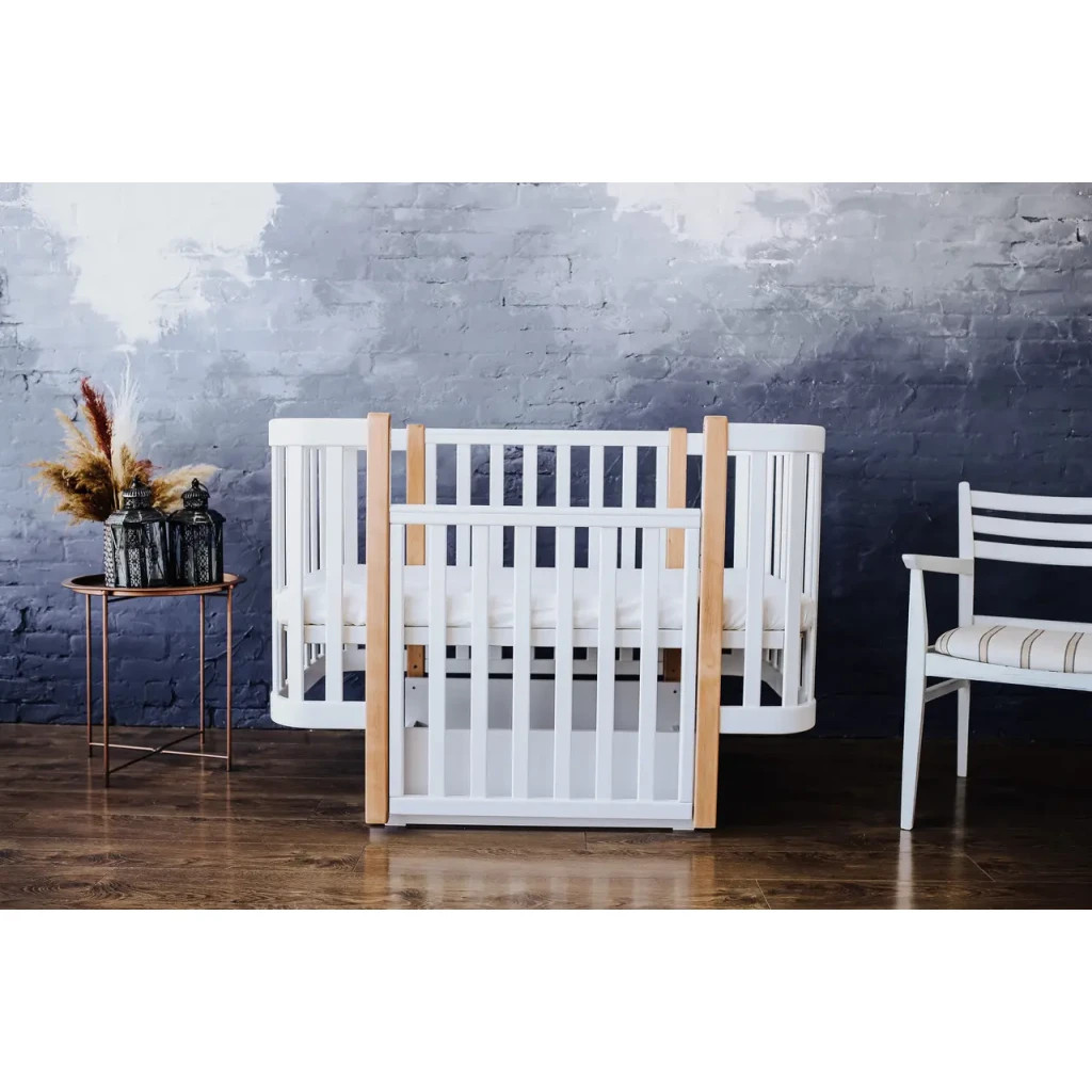 Ліжечко Angelo Magic біле (біло-букове) 120х60 (12000) - зображення 3