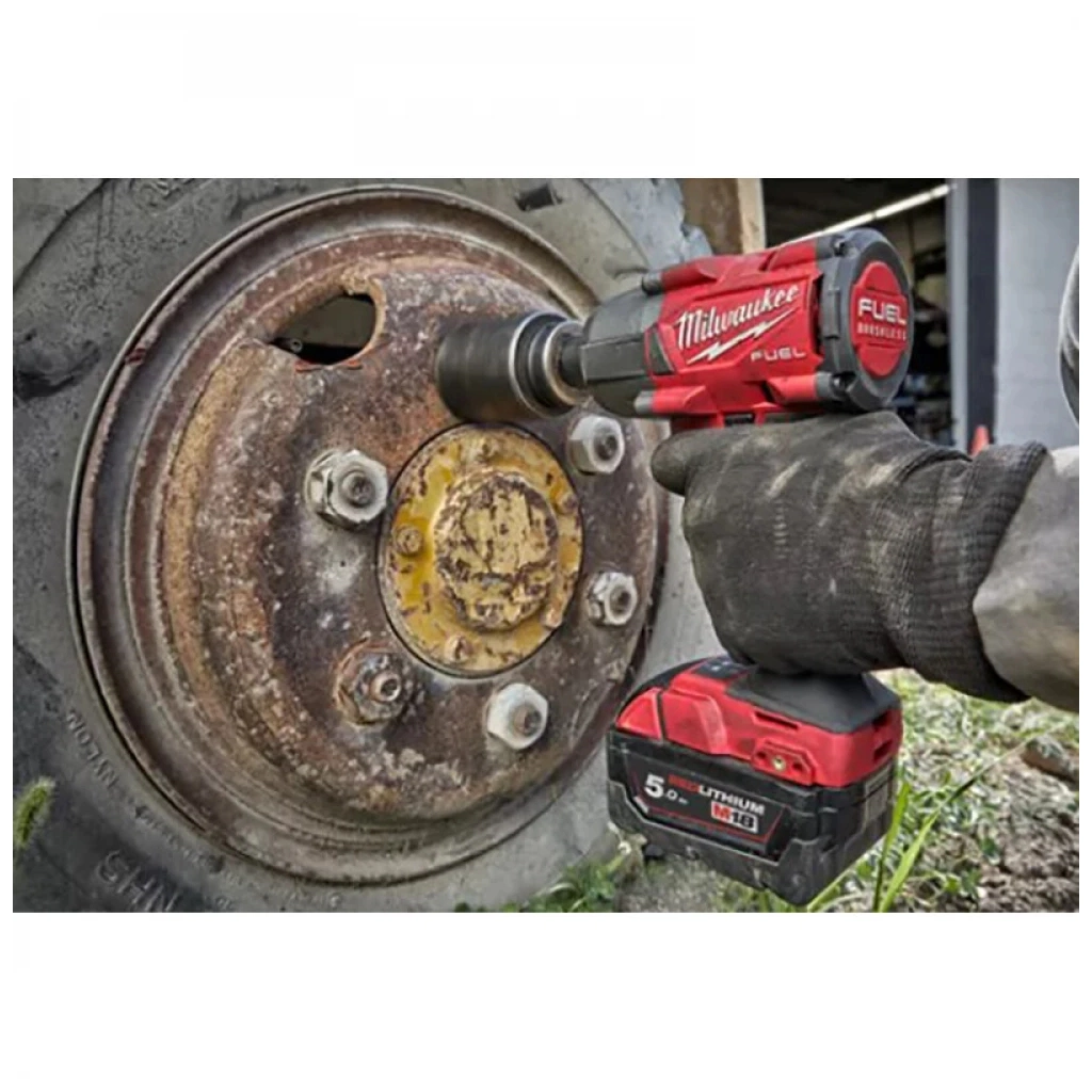 Гайковерт Milwaukee імпульсний 1/2"881 Нм з фрикційним кільцем M18 FMTIW2F12-502X (4933478450) - изображение 6