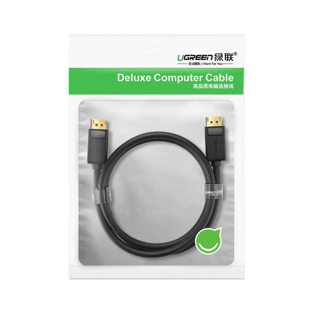 Кабель мультимедійний DisplayPort M to DisplayPort M 1.5m DP102 black UGREEN (10245) - зображення 2