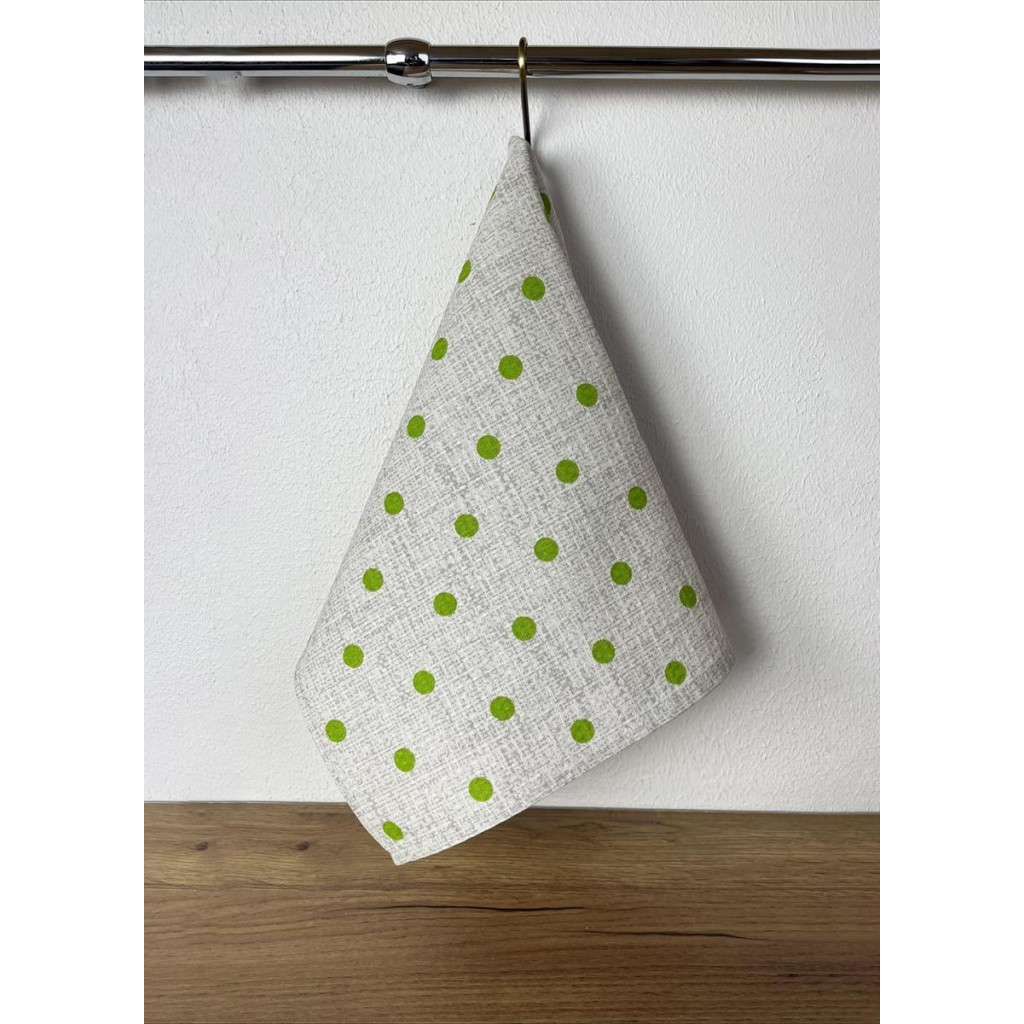 Рушник Прованс вафельний Горошок 34х50 см (4823093452565) - изображение 2