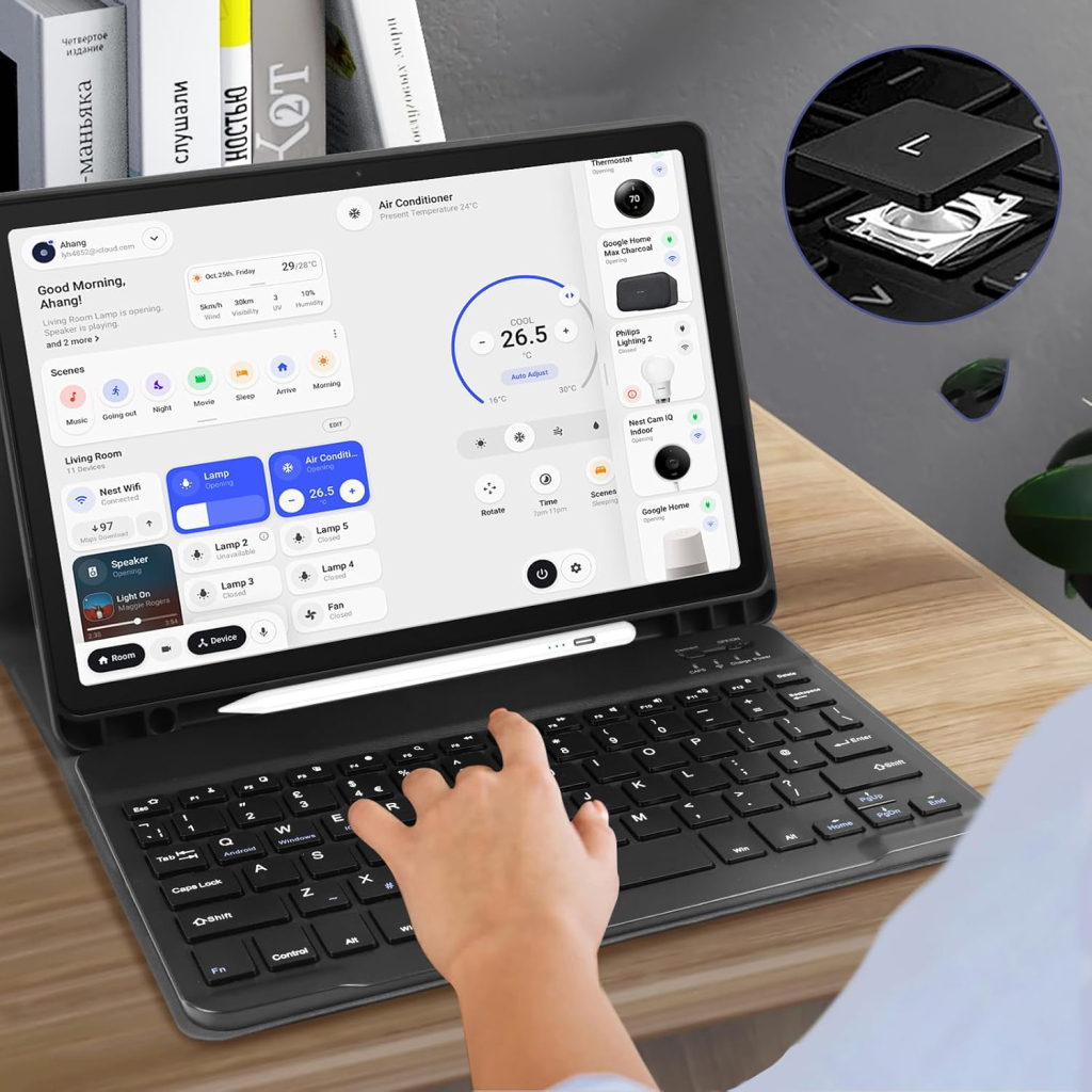 Чохол до планшета BeCover Keyboard Samsung Tab A9 SM-X115 8.7" Deep Blue (712356) - изображение 4