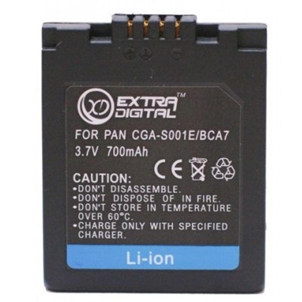 Акумулятор до фото/відео Extradigital Panasonic S001E, DMW-BCA7 (DV00DV1096) - изображение 1