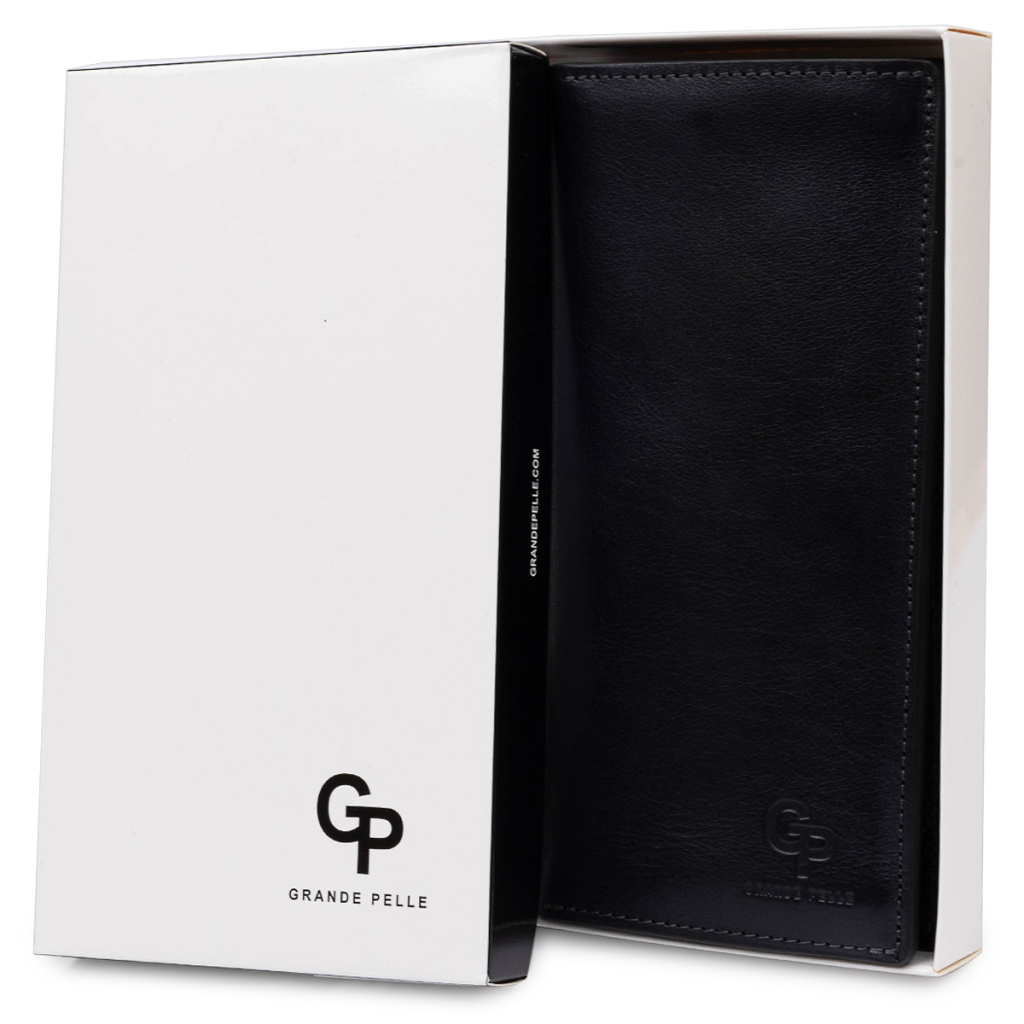 Портмоне Grande Pelle Шкіряне унісекс Синє (11556) - зображення 7