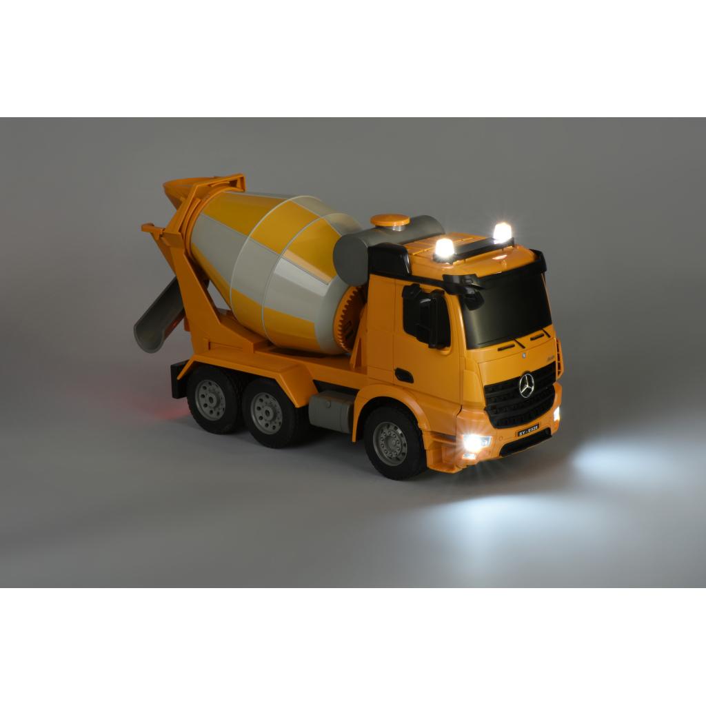 Радіокерована іграшка Same Toy Бетонозмішувач жовтій Mercedes-Benz 1:20 (E528-003) - зображення 4