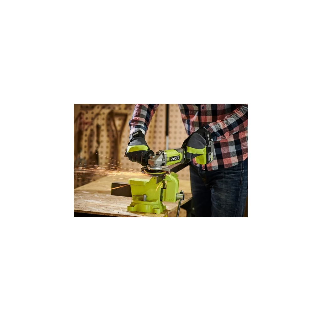 Шліфувальна машина Ryobi ONE+ RAG18125-0, 125мм (без АКБ та ЗП) (5133005403) - зображення 4