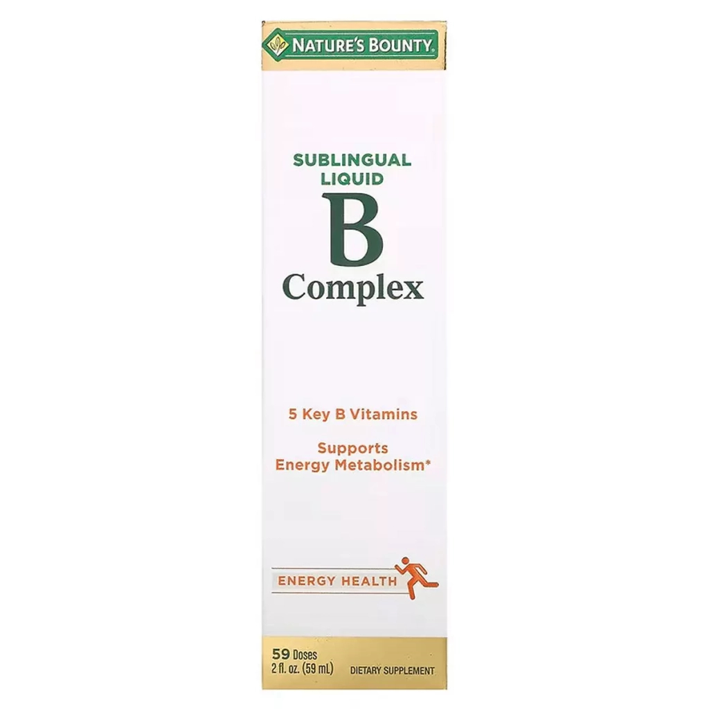 Вітамін Nature's Bounty В-Комплекс, сублінгвальний, B-Complex Sublingual Liquid, 59 мл (2 рід. (NRT-02871) - зображення 1