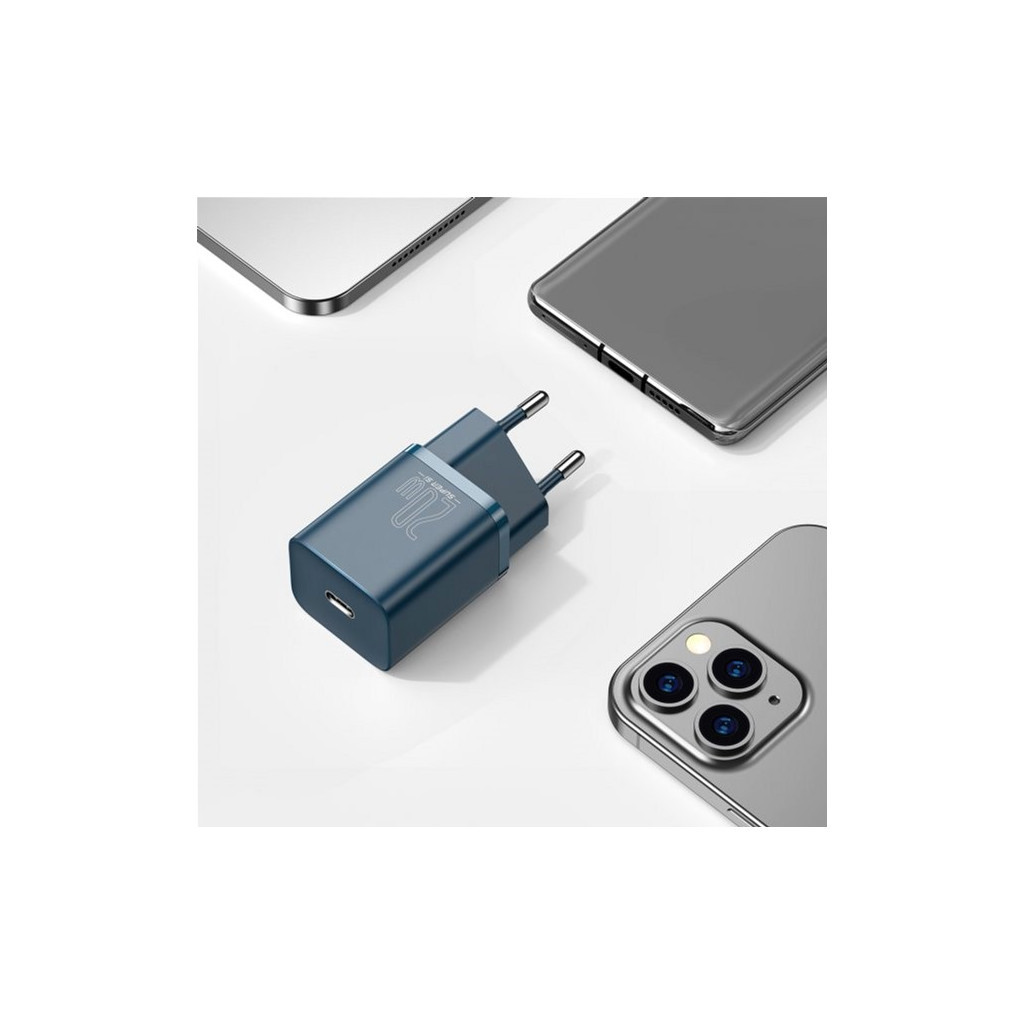 Зарядний пристрій Baseus Super Si 1C Blue (TZCCSUP-B03) - зображення 9